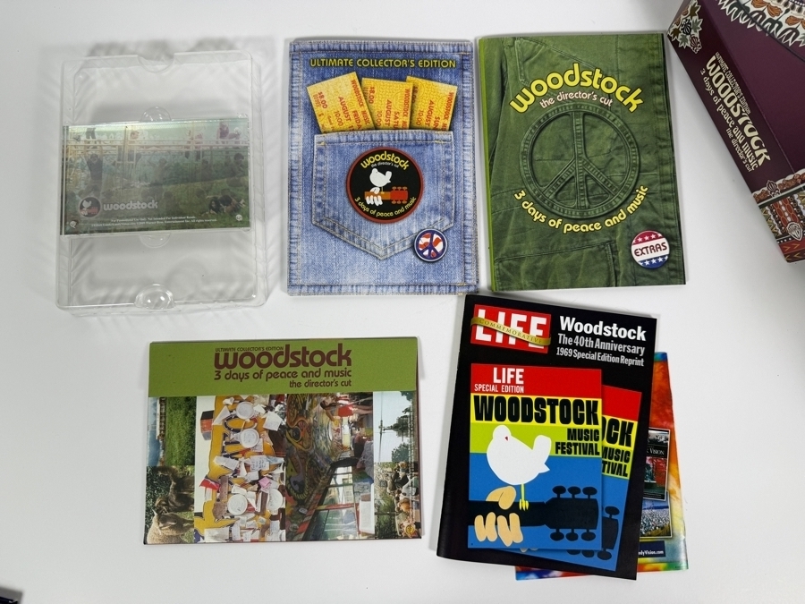 Woodstock: 3 Days of Peace & Music 40th Anniversary Ultimate Collector’s Edition 'The Director's Cut' Numbered Limited Box Set Featuring Faux-Suede Fringe Slipcover, 3 DVDs/Blu-rays, Reprints of LIFE Magazine and Memorabilia [Photo 5]