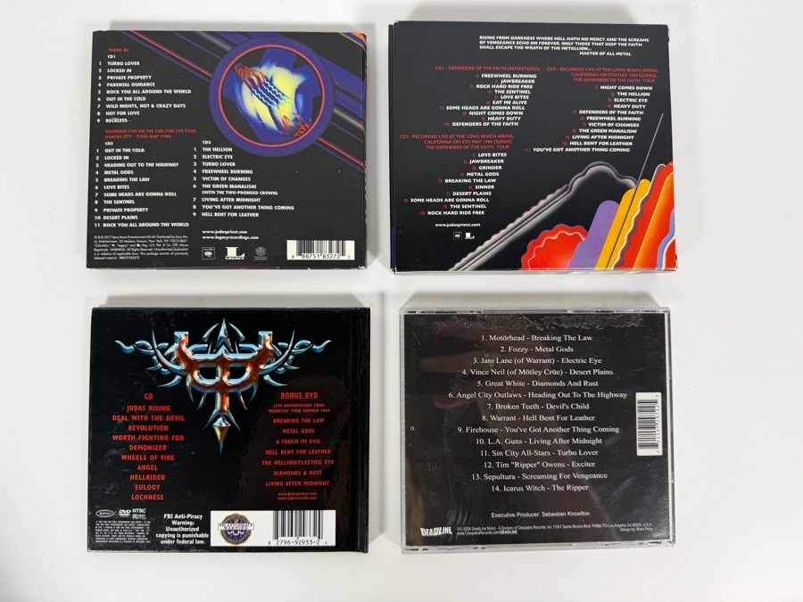 Judas Priest Heavy Metal 7-Disc Compact Disc Album Collection Featuring Multi-CD 30th Anniversary Deluxe Editions, Landmark Studio Releases, And 'Hell Bent Forever' All-Star Tribute Album [Photo 6]