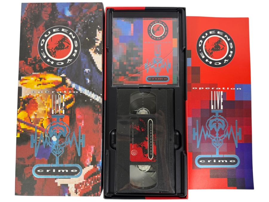 Queensryche Operation Livecrime Box Set CD VHS And Booklet