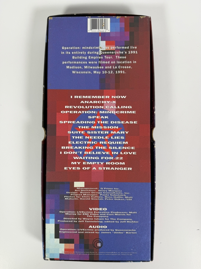 Queensryche Operation Livecrime Box Set CD VHS And Booklet [Photo 5]