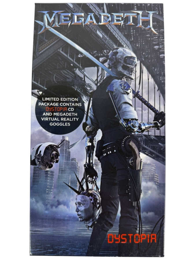 Megadeth Dystopia Limited Edition Deluxe Fan Package CD With Virtual Reality Goggles