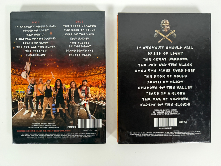 Iron Maiden The Book Of Souls And The Book Of Souls Live Chapter Deluxe Casebook Double CD Set Bundle [Photo 2]