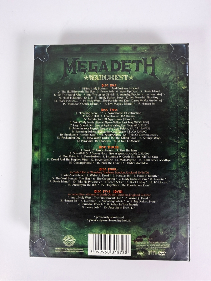 Megadeth Warchest Career Retrospective Four CD One DVD Box Set [Photo 9]