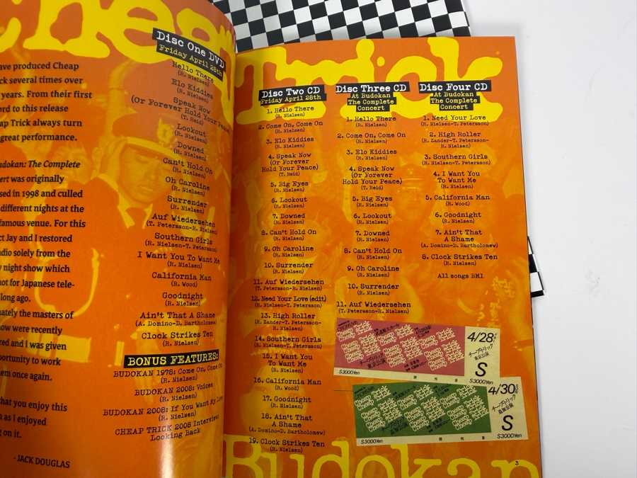 Cheap Trick Budokan 30th Anniversary Deluxe Collector's Box Set [Photo 3]