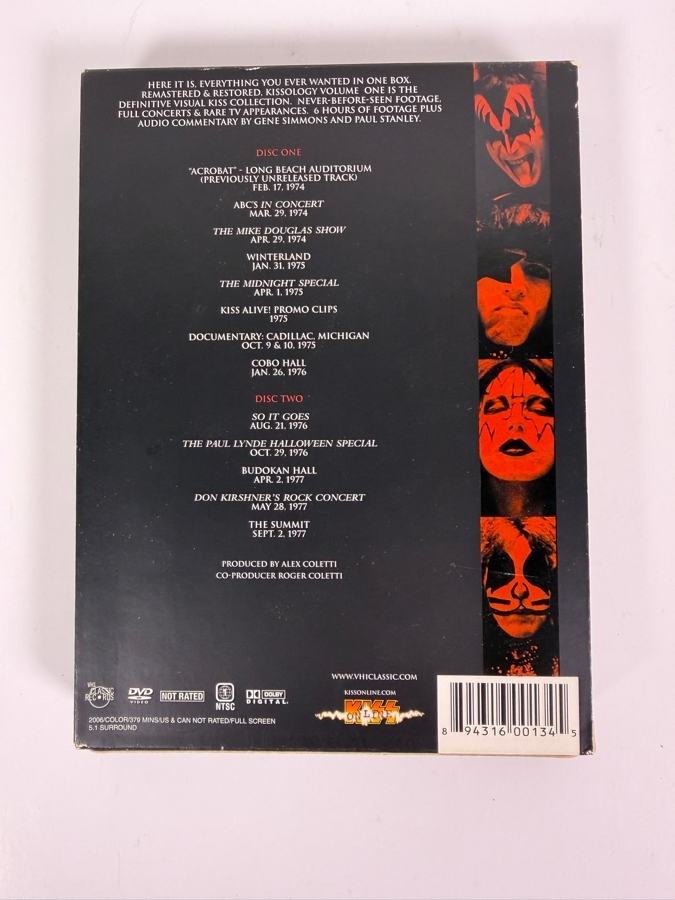 Kiss Kissology The Ultimate Kiss Collection Vol 1 1974 1977 Two Disc DVD Box Set With Bonus Disc [Photo 5]