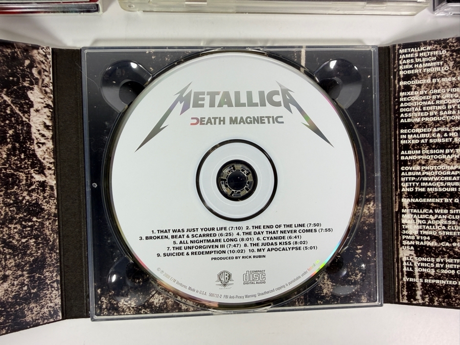 Metallica Studio Albums And Soundtrack Compact Disc Lot Collection [Photo 8]