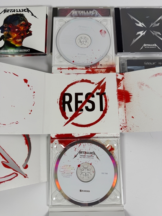 Metallica Studio Albums And Soundtrack Compact Disc Lot Collection [Photo 7]