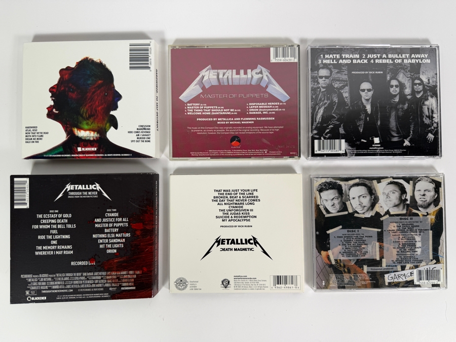 Metallica Studio Albums And Soundtrack Compact Disc Lot Collection [Photo 10]