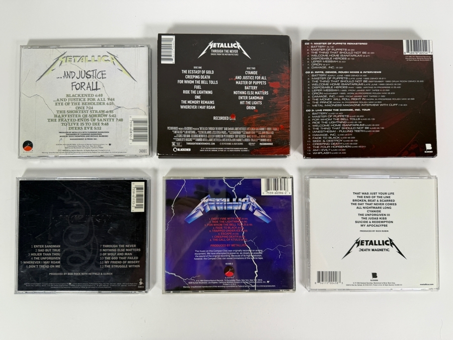 Metallica Classic Studio Albums And Live Soundtrack Digipak Compact Disc Lot [Photo 10]