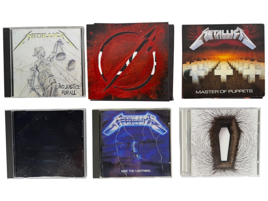 Metallica Classic Studio Albums And Live Soundtrack Digipak Compact Disc Lot