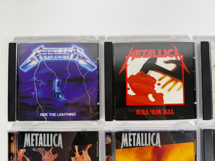 Metallica Studio Albums Jewel Case Compact Disc Collection Six Album Lot [Photo 2]
