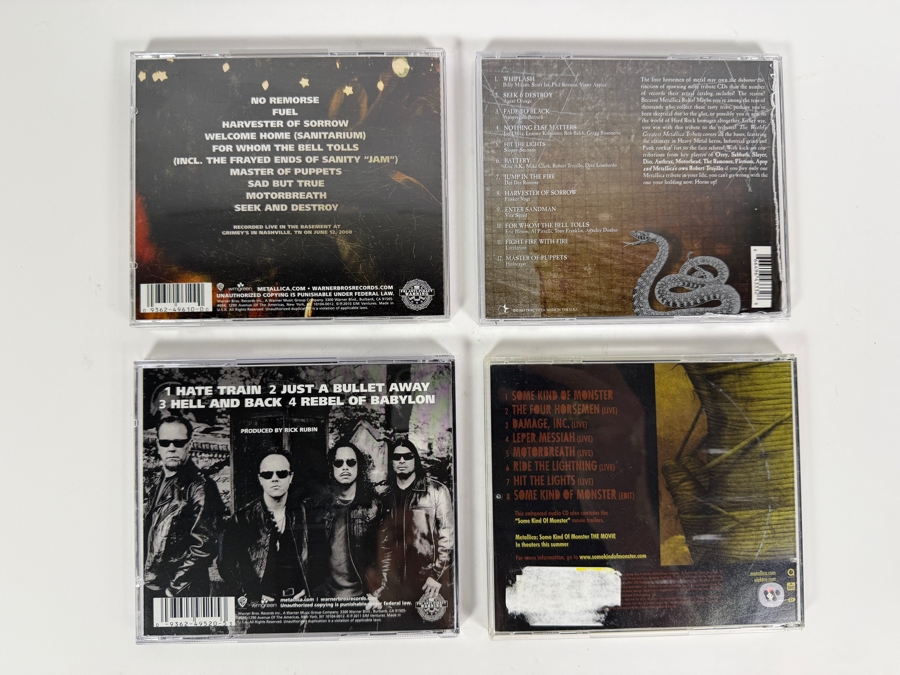 Metallica EP Tribute Live And Soundtrack Compact Disc Lot Collection [Photo 2]