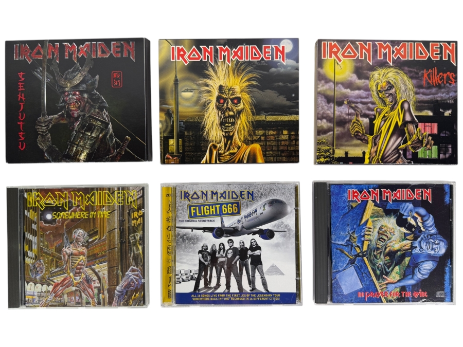 Iron Maiden Studio Albums And Live Soundtrack Digipak And Jewel Case Compact Disc Lot
