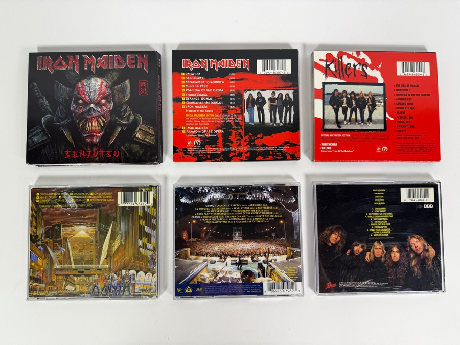 Iron Maiden Studio Albums And Live Soundtrack Digipak And Jewel Case Compact Disc Lot [Photo 5]