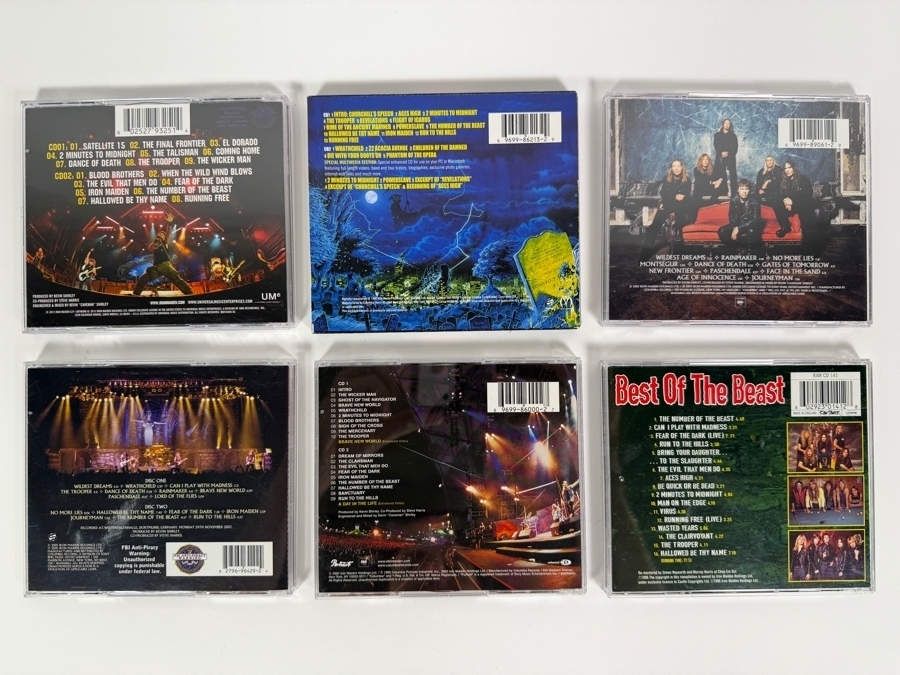 Iron Maiden Live Albums Compilation And Studio Digipak Compact Disc Collection Six Album Lot [Photo 3]