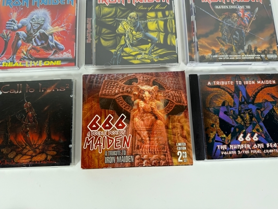 Iron Maiden Studio Live And Tribute Compilation Compact Disc Collection Six Album Lot [Photo 2]