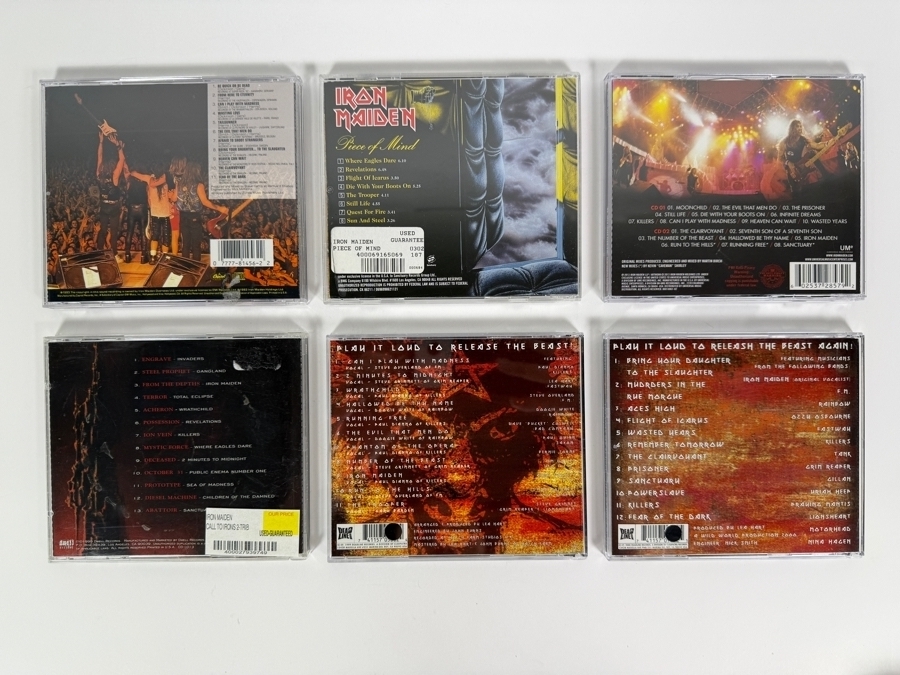 Iron Maiden Studio Live And Tribute Compilation Compact Disc Collection Six Album Lot [Photo 3]