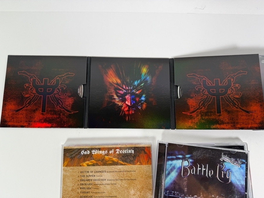 Judas Priest Heavy Metal Studio Live Compilation And Double Album Box Set Compact Disc Lot [Photo 5]