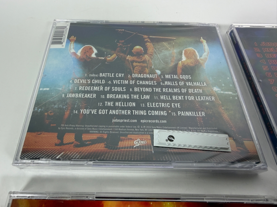 Judas Priest Heavy Metal Studio And Live Concert Compact Disc Four Album Lot [Photo 4]