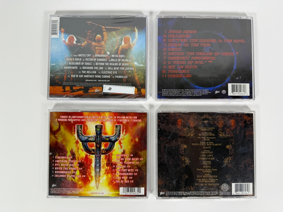 Judas Priest Heavy Metal Studio And Live Concert Compact Disc Four Album Lot [Photo 3]