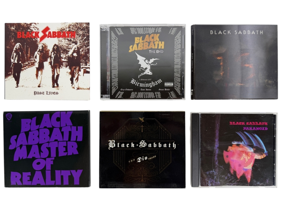 Black Sabbath Studio Live Compilation Digipak And Jewel Case Compact Disc Collection Six Album Lot