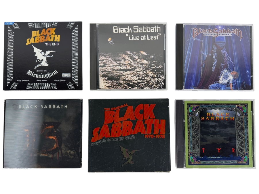 Black Sabbath Studio Live Compilation And Box Set Compact Disc Collection Six Album Lot