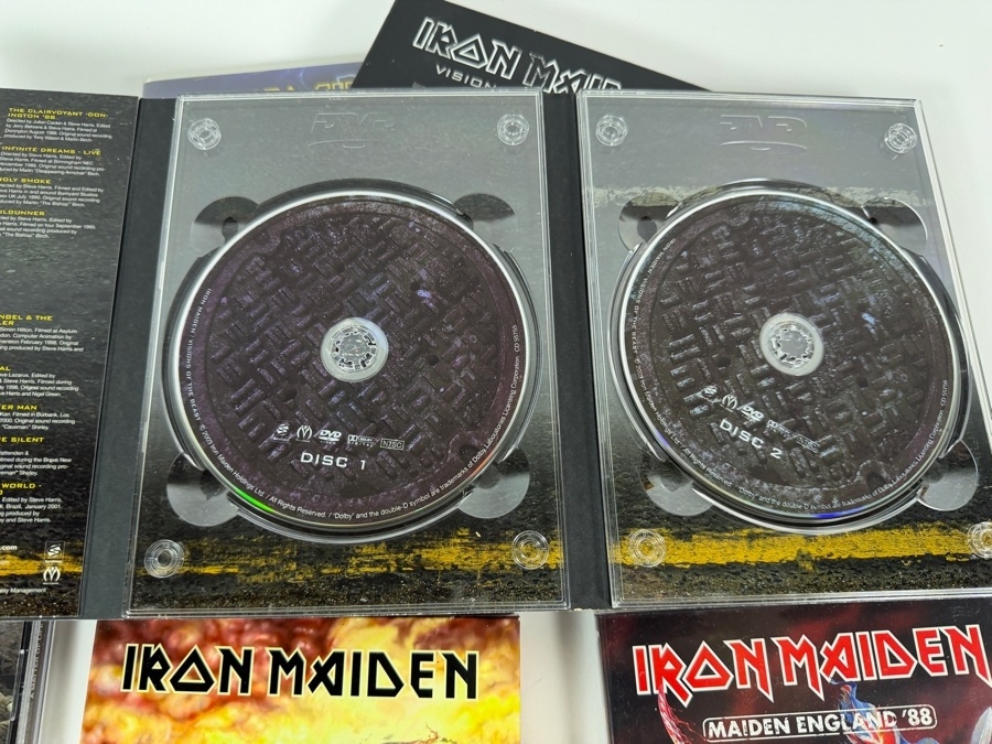 Iron Maiden Studio Live And Video History Compact Disc And Deluxe DVD Collection Six Item Lot [Photo 6]