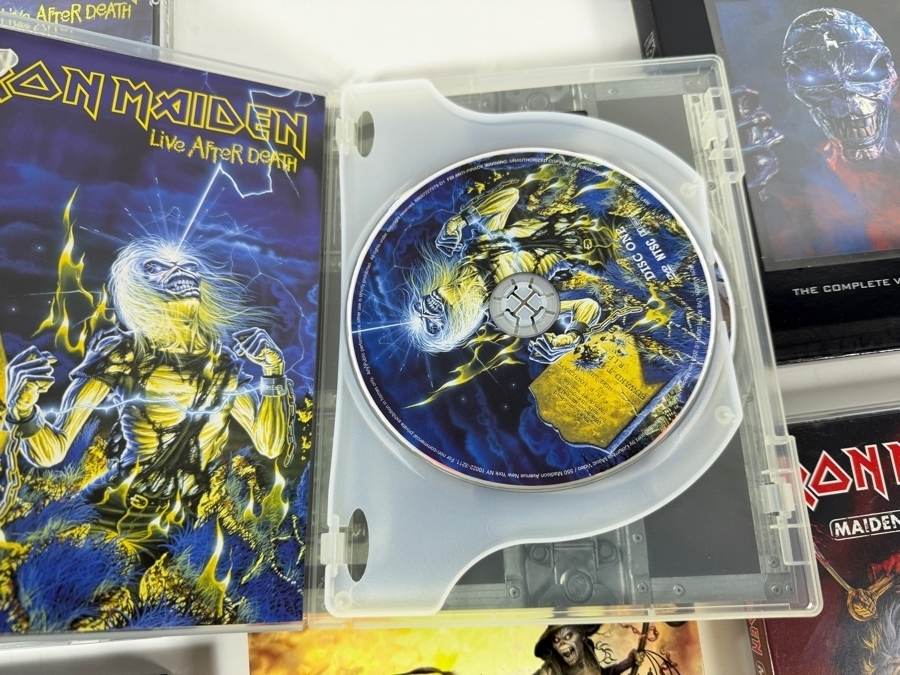 Iron Maiden Studio Live And Video History Compact Disc And Deluxe DVD Collection Six Item Lot [Photo 5]