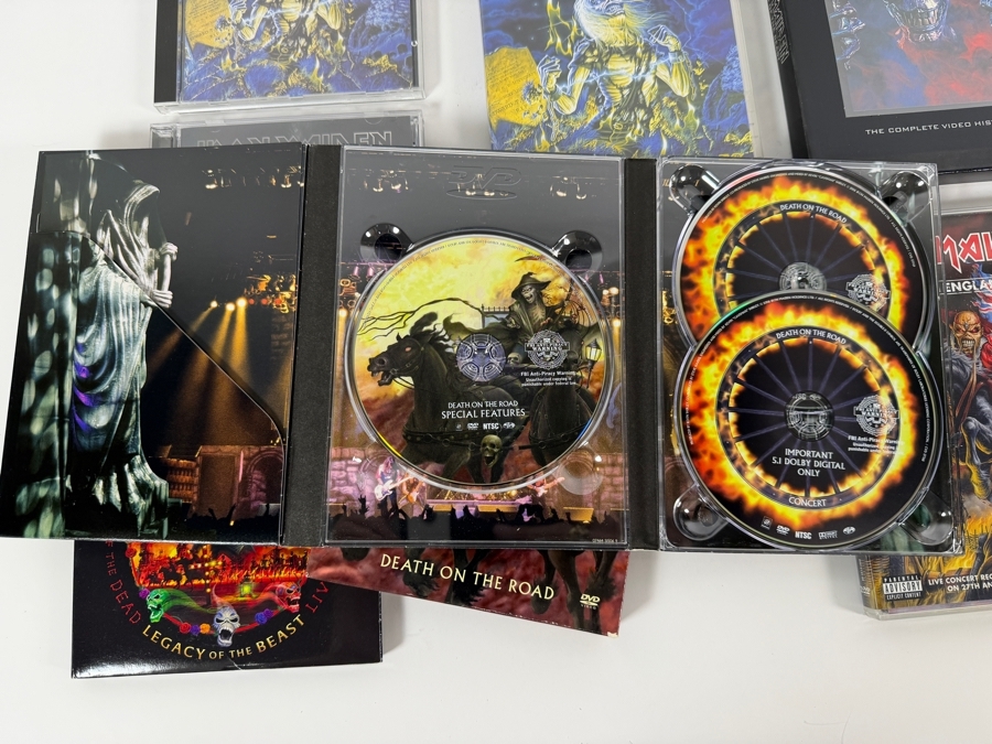 Iron Maiden Studio Live And Video History Compact Disc And Deluxe DVD Collection Six Item Lot [Photo 3]