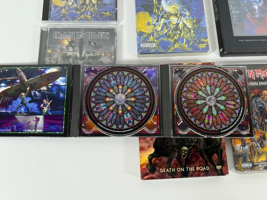Iron Maiden Studio Live And Video History Compact Disc And Deluxe DVD Collection Six Item Lot [Photo 2]