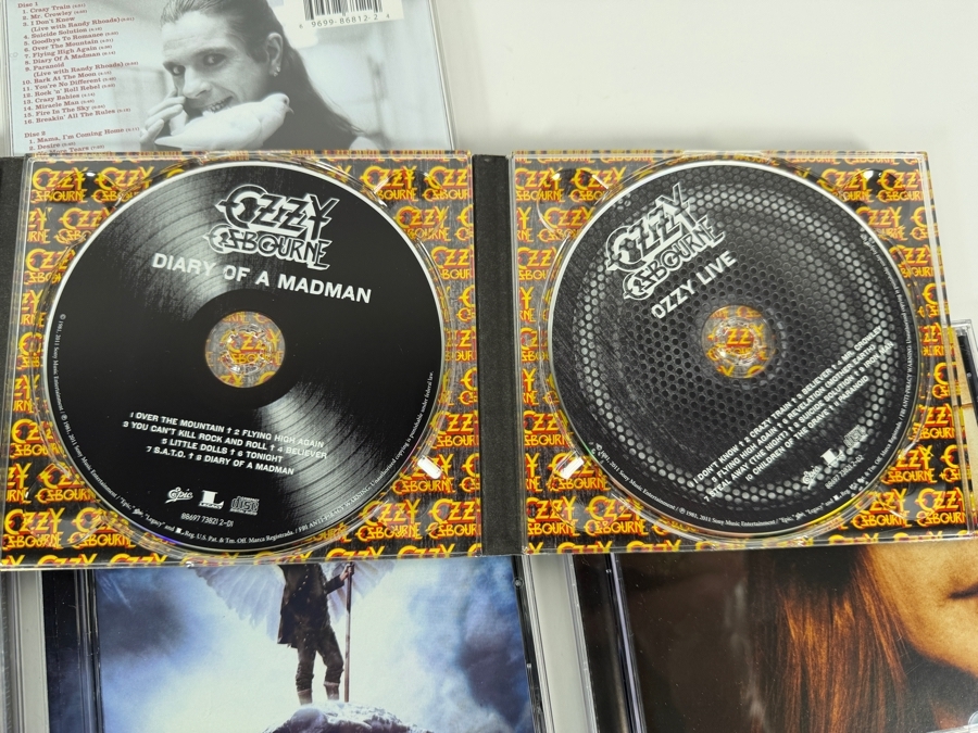 Ozzy Osbourne Studio Albums And Essential Compilations Compact Disc Nine Album Lot [Photo 2]