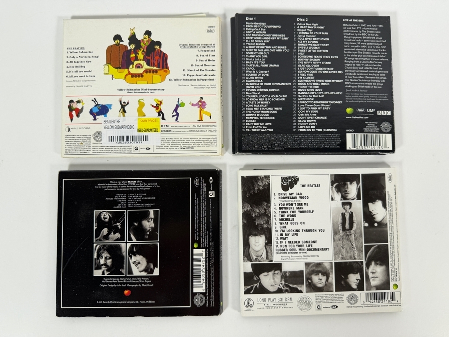 The Beatles Studio Remasters And Live At The BBC Gatefold Digipak Compact Disc Four Album Lot [Photo 6]