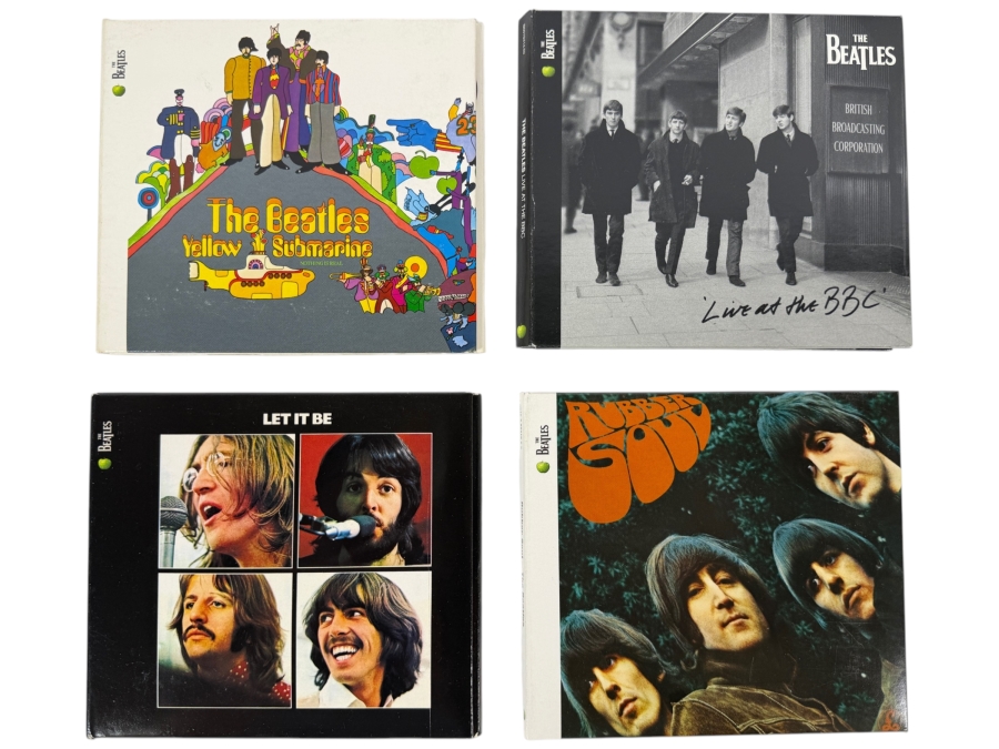 The Beatles Studio Remasters And Live At The BBC Gatefold Digipak Compact Disc Four Album Lot
