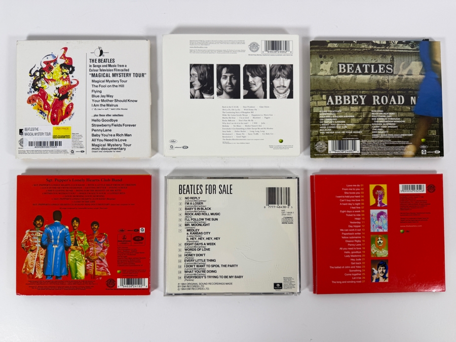 The Beatles Studio Remasters Compilation And White Album Box Set Compact Disc Six Album Lot [Photo 7]