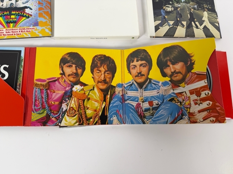 The Beatles Studio Remasters Compilation And White Album Box Set Compact Disc Six Album Lot [Photo 5]