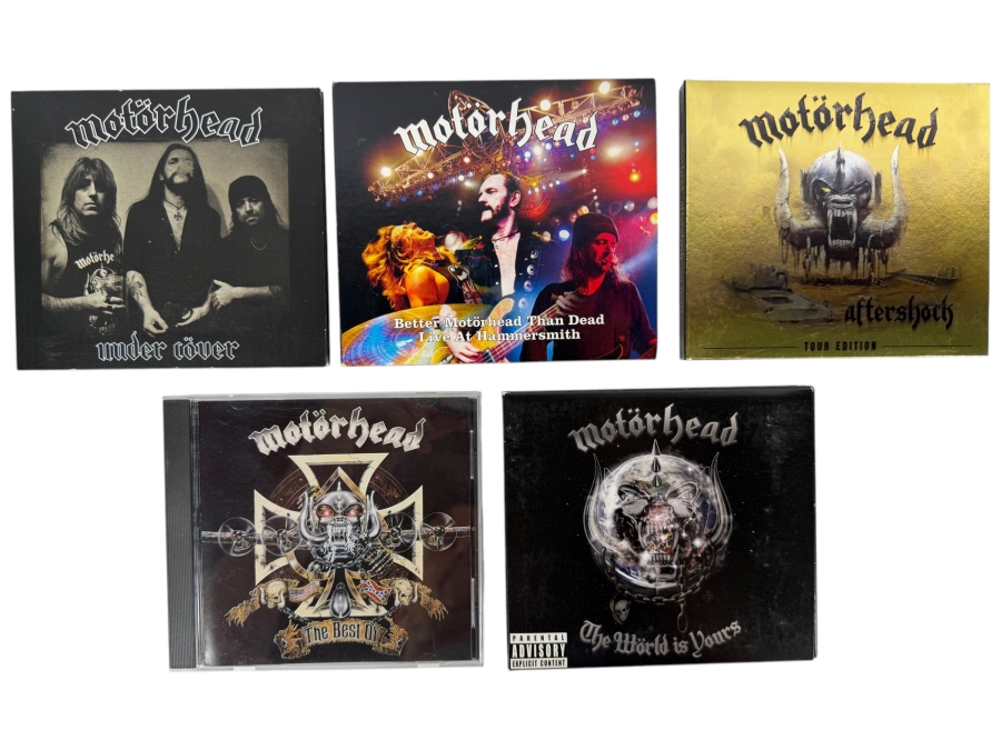 Motörhead Hard Rock Studio Live Covers And Greatest Hits Compact Disc Five Album Lot