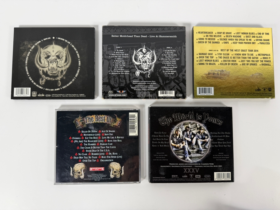 Motörhead Hard Rock Studio Live Covers And Greatest Hits Compact Disc Five Album Lot [Photo 5]