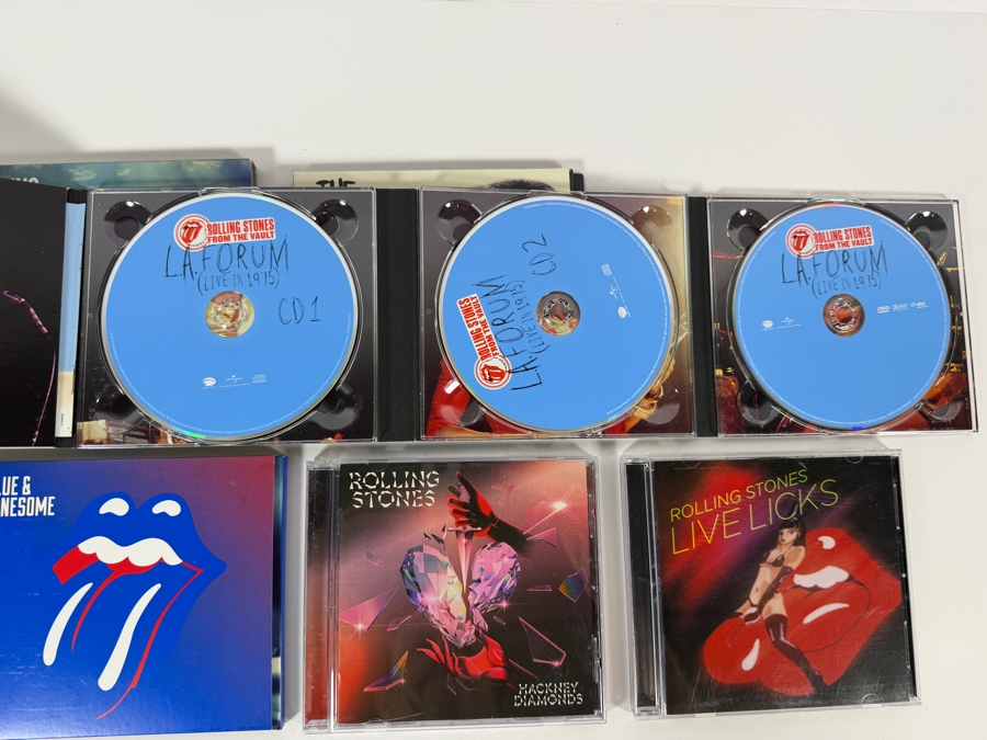 The Rolling Stones Studio Albums Live From The Vault And Greatest Hits Compact Disc Six Album Lot [Photo 4]