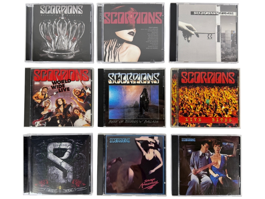Scorpions Hard Rock Studio Albums Live Concerts And Icon Compilation Compact Disc Nine Album Lot