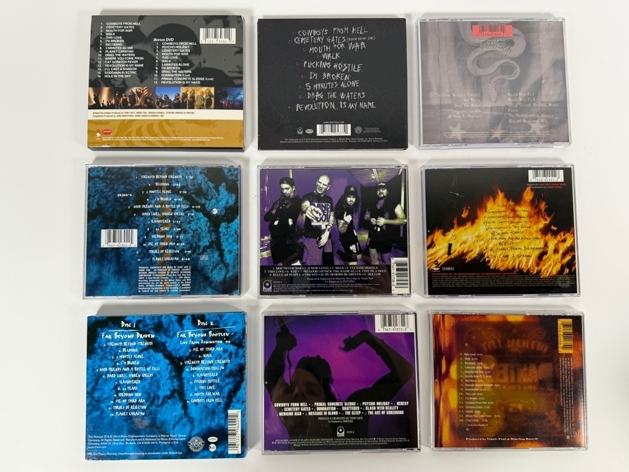 Pantera Groove Metal Studio Albums Compilations And Live 101 Proof Compact Disc Nine Album Lot [Photo 2]