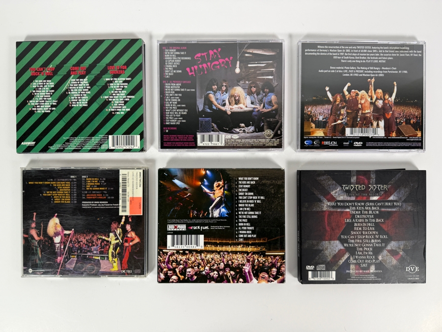 Twisted Sister Glam Metal Studio Box Set Live Albums And Stay Hungry Anniversary Compact Disc Six Item Lot [Photo 2]