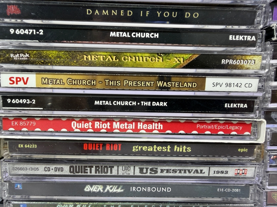 Massive Heavy Metal Hard Rock Thrash And Glam Compact Disc Lot Collection Forty Seven Album Lot [Photo 6]