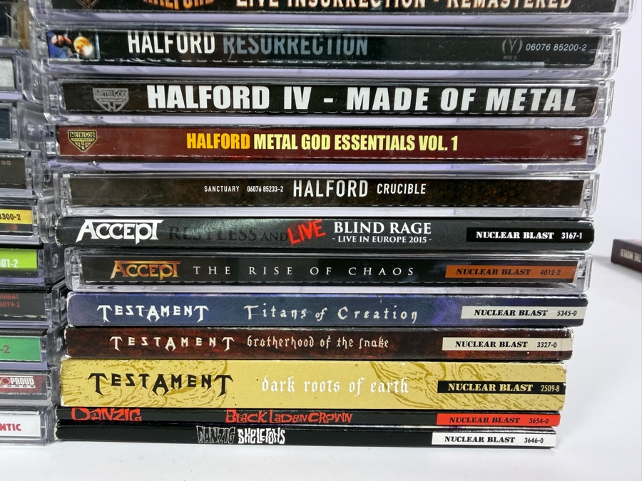 Massive Heavy Metal Hard Rock Thrash And Glam Compact Disc Lot Collection Forty Seven Album Lot [Photo 8]