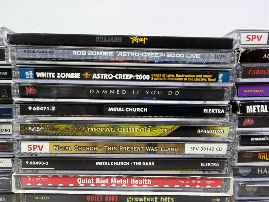 Massive Heavy Metal Hard Rock Thrash And Glam Compact Disc Lot Collection Forty Seven Album Lot [Photo 7]