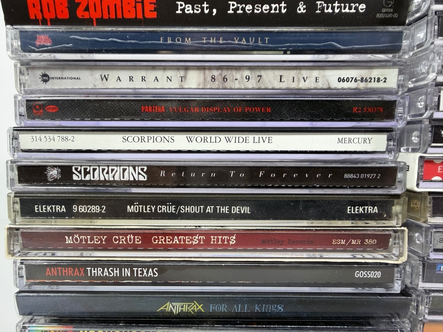 Massive Heavy Metal Hard Rock Thrash And Glam Compact Disc Lot Collection Forty Seven Album Lot [Photo 3]