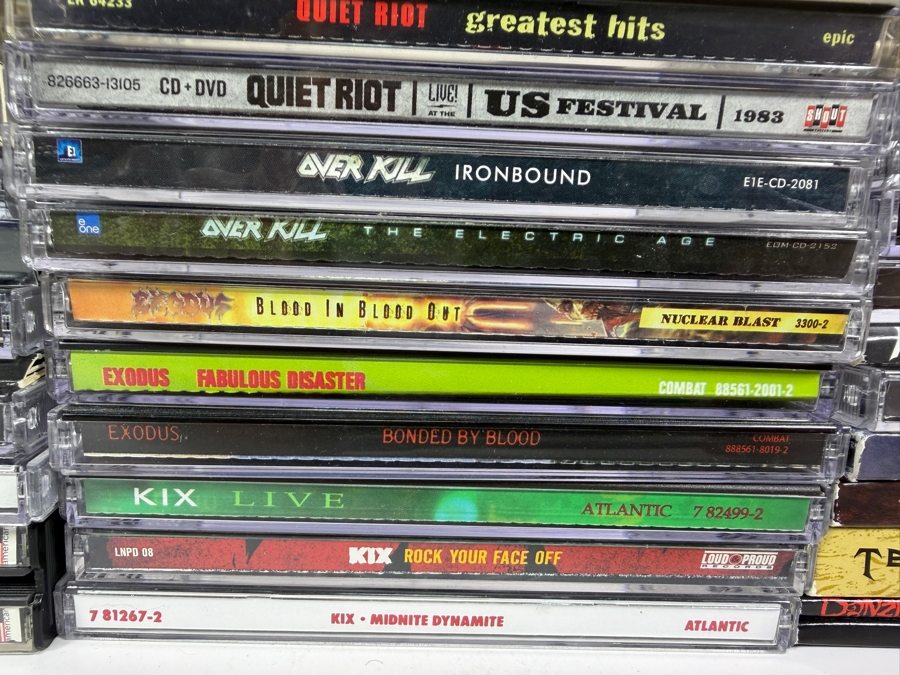 Massive Heavy Metal Hard Rock Thrash And Glam Compact Disc Lot Collection Forty Seven Album Lot [Photo 5]