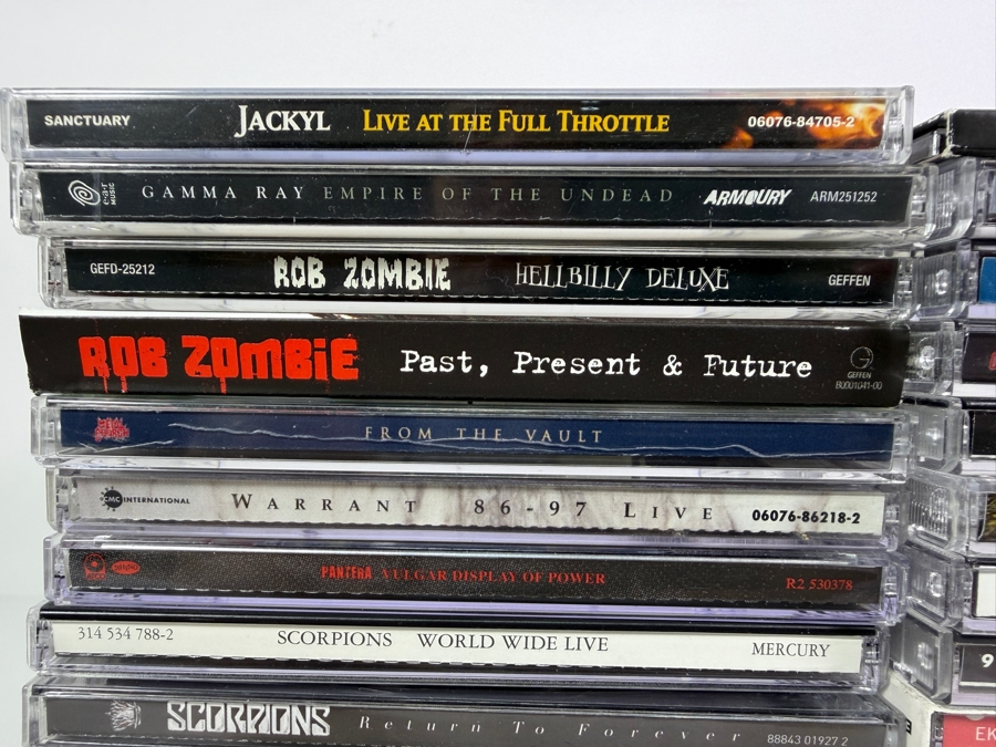 Massive Heavy Metal Hard Rock Thrash And Glam Compact Disc Lot Collection Forty Seven Album Lot [Photo 4]