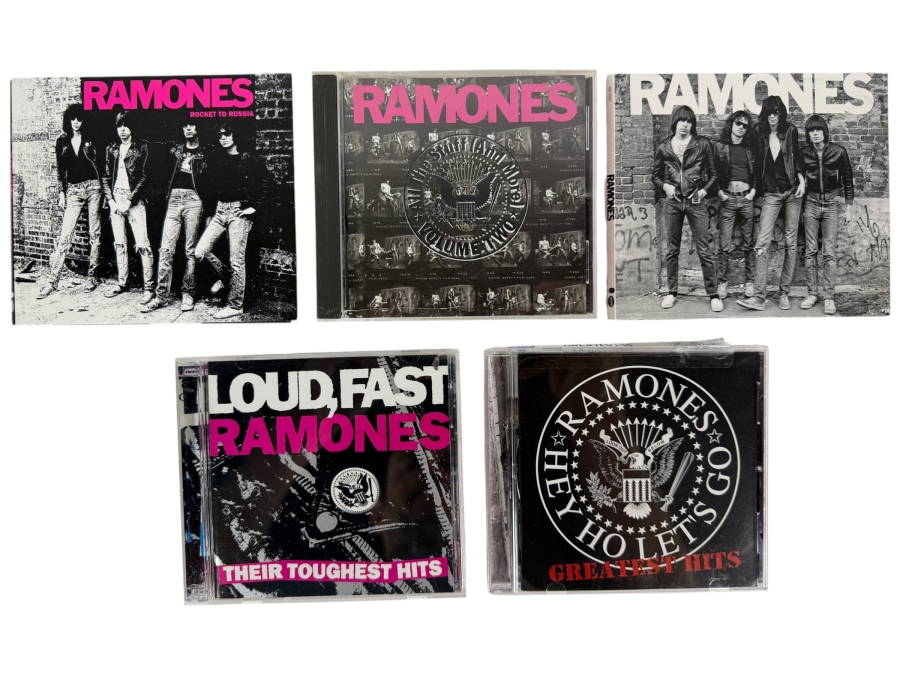 Ramones Classic Punk Studio Albums Compilations And Rare Plundering The Vaults Volume Two Compact Disc Five Album Lot