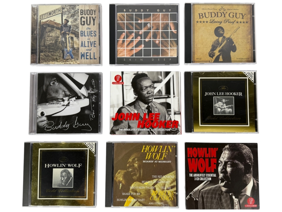 Classic Blues Legend Collection Featuring Buddy Guy John Lee Hooker And Howlin Wolf Compact Disc Nine Album Lot