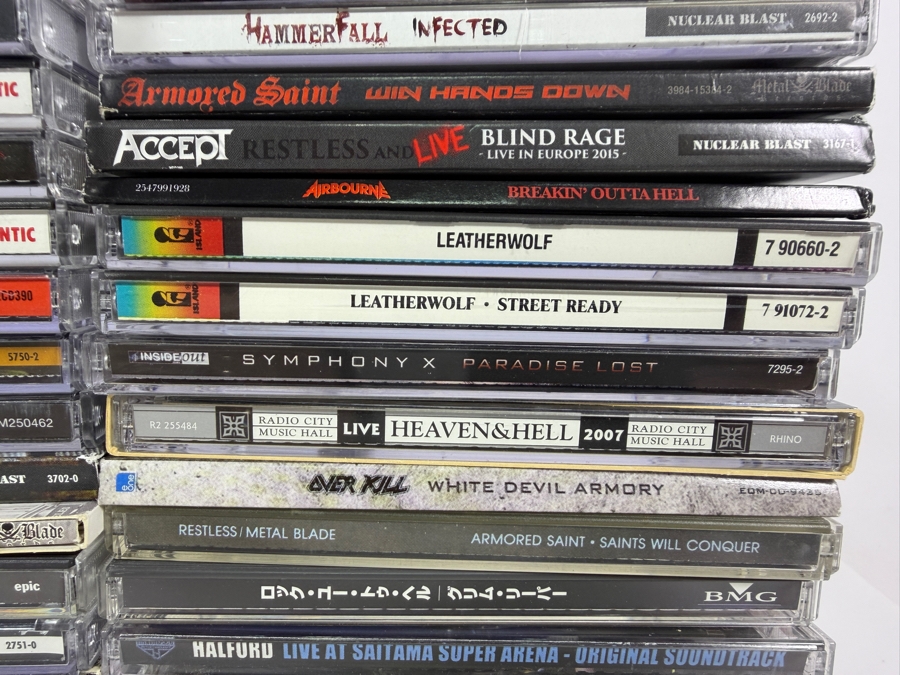 Massive Heavy Metal Power Thrash And Groove Compact Disc Lot Collection Fifty Four Album Lot [Photo 9]